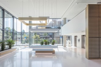 格栅吊顶创意大楼